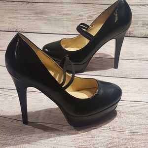Guess Black Platform Heels